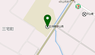 私立立命館守山中学校の地図画像