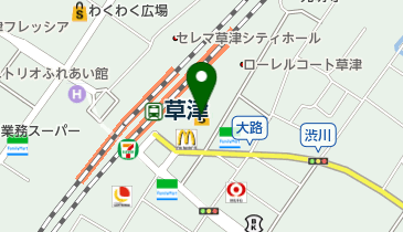 近鉄百貨店草津店の地図画像