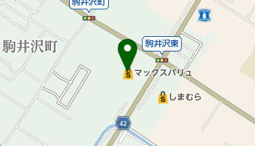 マックスバリュ駒井沢店の地図画像