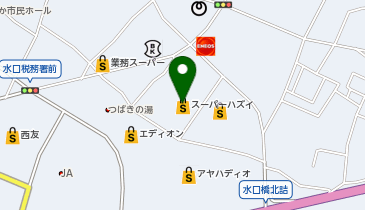 スーパーハズイ水口店の地図画像