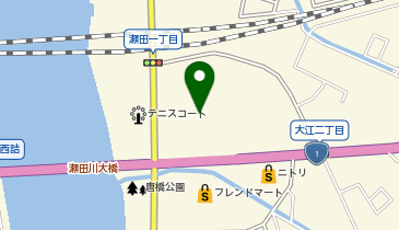 ホームセンターコーナン大津瀬田川店の地図画像