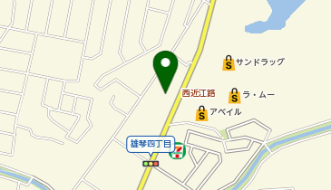 クスリのアオキ雄琴店の地図画像