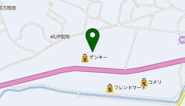 ゲンキー信楽店の地図画像