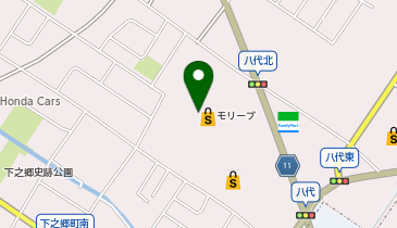 ハニーズ守山店の地図画像