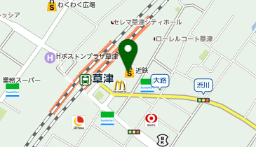 ミキハウス草津近鉄店の地図画像