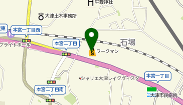 ワークマンプラス大津本宮店の地図画像
