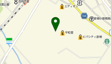 ジーユービバシティ彦根店の地図画像