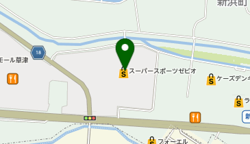 PGAツアースーパーストアイオンモール草津店の地図画像