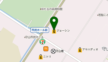 ジョーシンハズイタウン守山店の地図画像