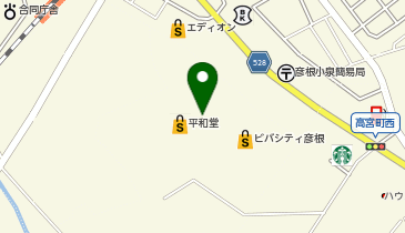 平和書店ビバシティ彦根店の地図画像