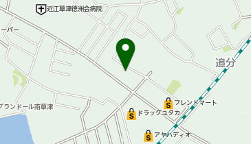 ブックオフ滋賀草津追分店の地図画像