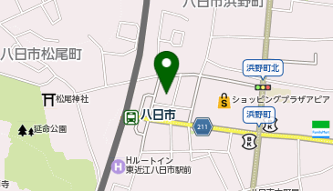 222八日市店の地図画像