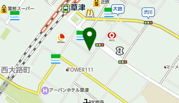 100円ショップくさつ平和堂店の地図画像