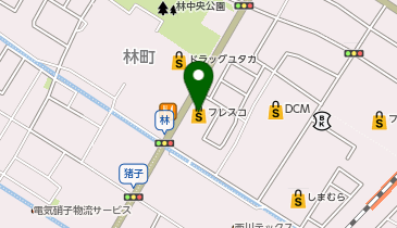 100円ショップ能登川フレスコ店の地図画像
