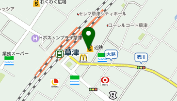 シュー・プラザ近鉄草津店の地図画像