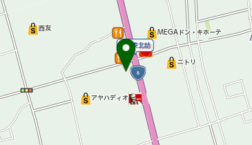 auショップ長浜の地図画像
