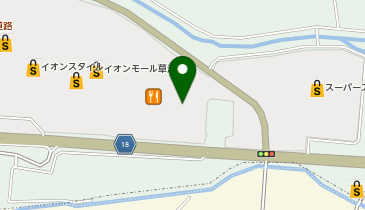 UQスポットイオンモール草津の地図画像