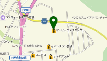 UQスポットイオンタウン彦根の地図画像
