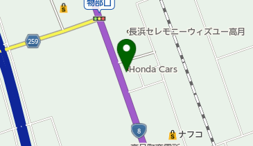 Honda Cars高月高月店の地図画像