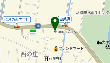 Honda Cars滋賀東大津東店の地図画像