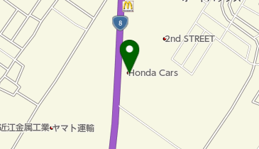 Honda Cars滋賀北彦根中央店の地図画像