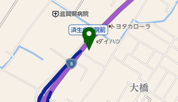 BMW栗東の地図画像