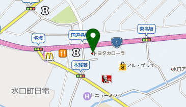 トヨタカローラ滋賀甲賀店の地図画像