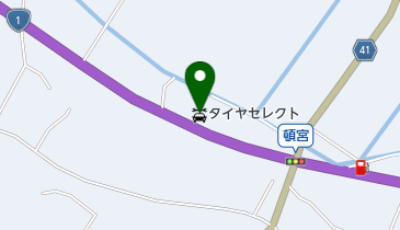 タイヤセレクト土山の地図画像