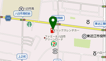 オリックスレンタカー八日市SSカウンターの地図画像