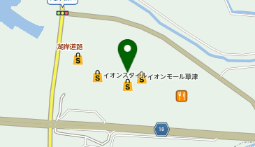 ペッパーランチイオンモール草津店の地図画像