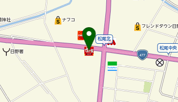 すき家307号日野店の地図画像
