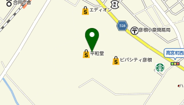 牛角焼肉食堂ビバシティ彦根店の地図画像