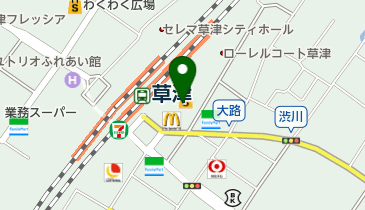 珈琲館草津近鉄店の地図画像