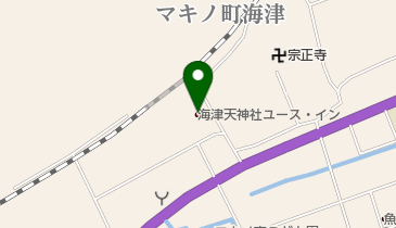 海津天神社ユース・インの地図画像
