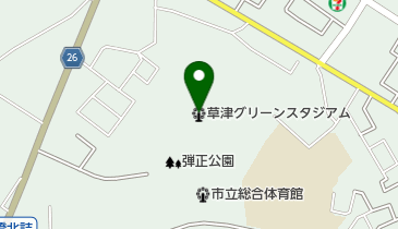 草津グリーンスタジアムの地図画像