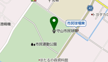 守山市民運動公園野球場の地図画像