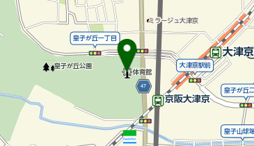 皇子が丘公園体育館の地図画像