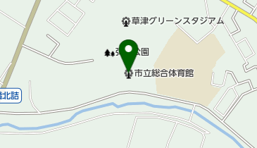 草津市立総合体育館の地図画像