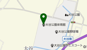 大谷公園体育館の地図画像