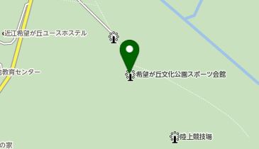 滋賀県希望が丘文化公園スポーツ会館の地図画像