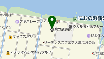 滋賀県立武道館の地図画像