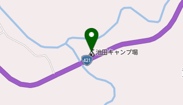 池田キャンプ場の地図画像