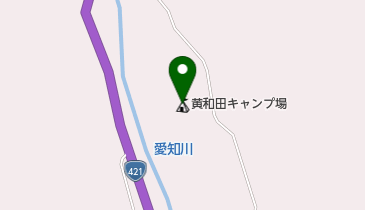 黄和田キャンプ場の地図画像