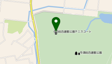 高島市今津総合運動公園テニスコートの地図画像