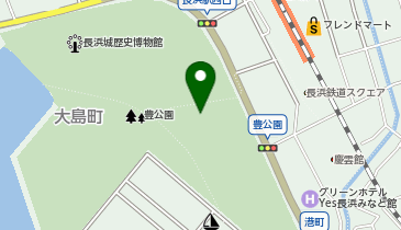 長浜城テニスガーデンの地図画像