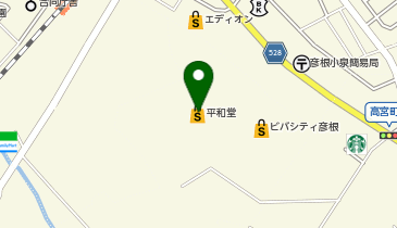 ガチャガチャシティビバシティ彦根店の地図画像