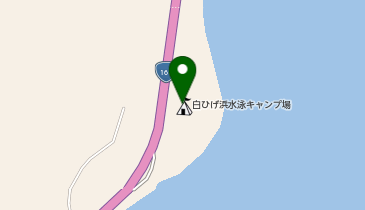 白ひげ浜水泳キャンプ場の地図画像