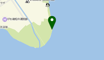 琵琶湖青柳浜水泳場付近の地図画像