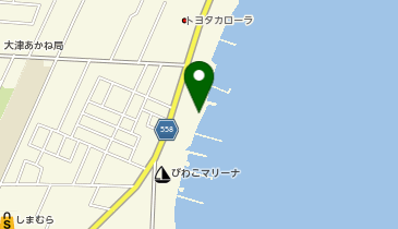 琵琶湖大津自衛隊付近の地図画像