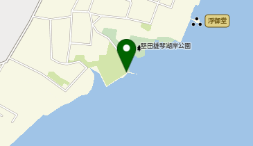琵琶湖堅田の導水管付近の地図画像
